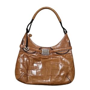 Brighton Arm Shoulder Carmel Leather Purse